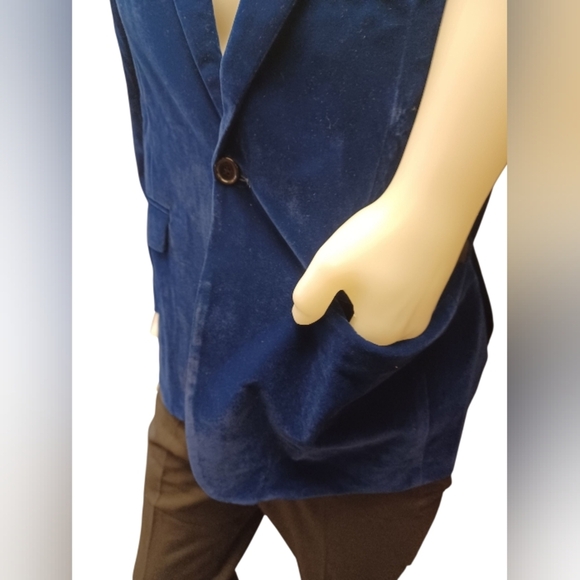 Mage Male Blue Velet Three Piece Suit NWT Size Medium - Picture 7 of 14